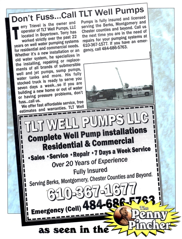 TLT Well Pumps in Penny Pincher